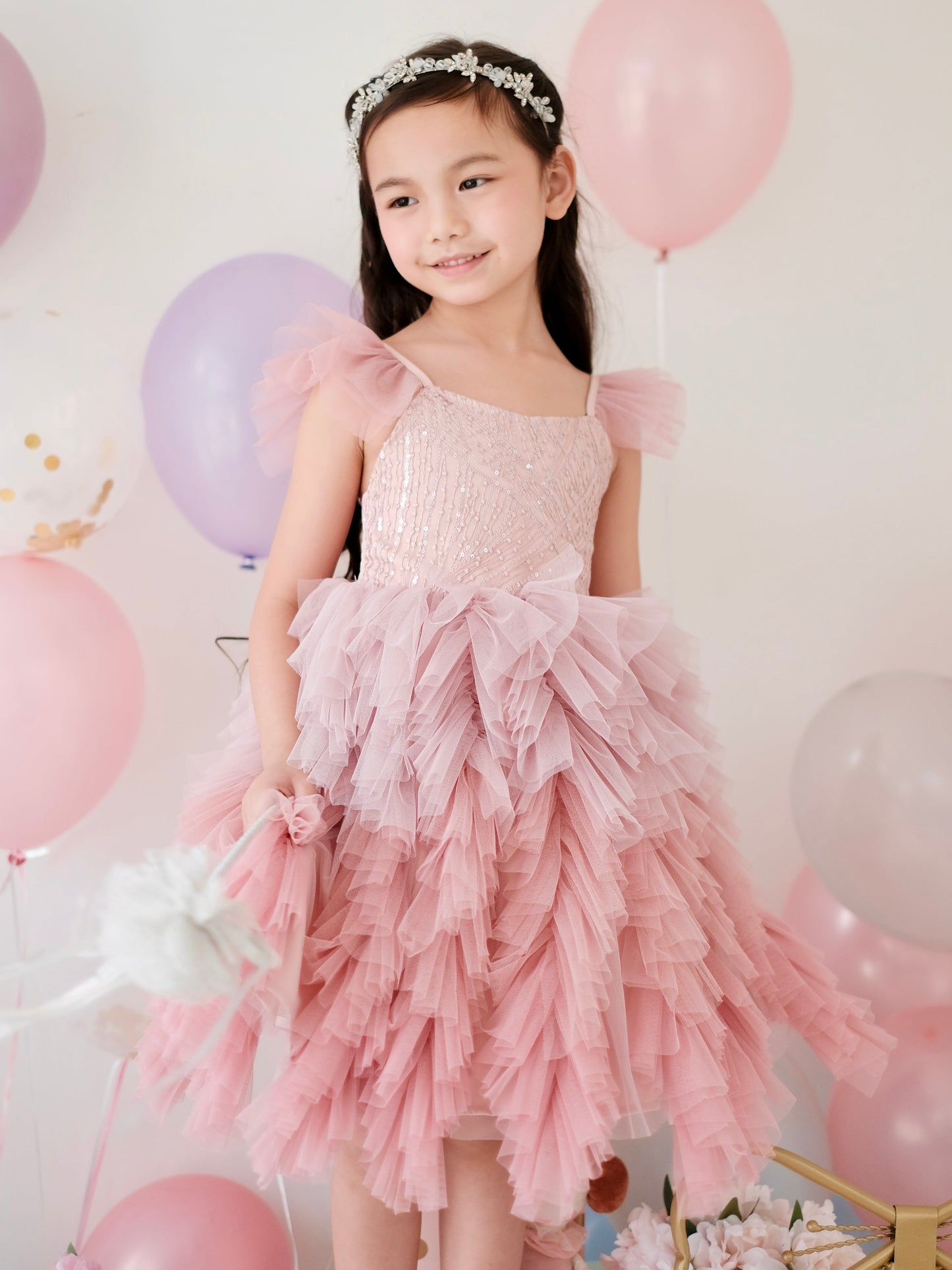 Laurette Tutu Dress | Pink Ombre