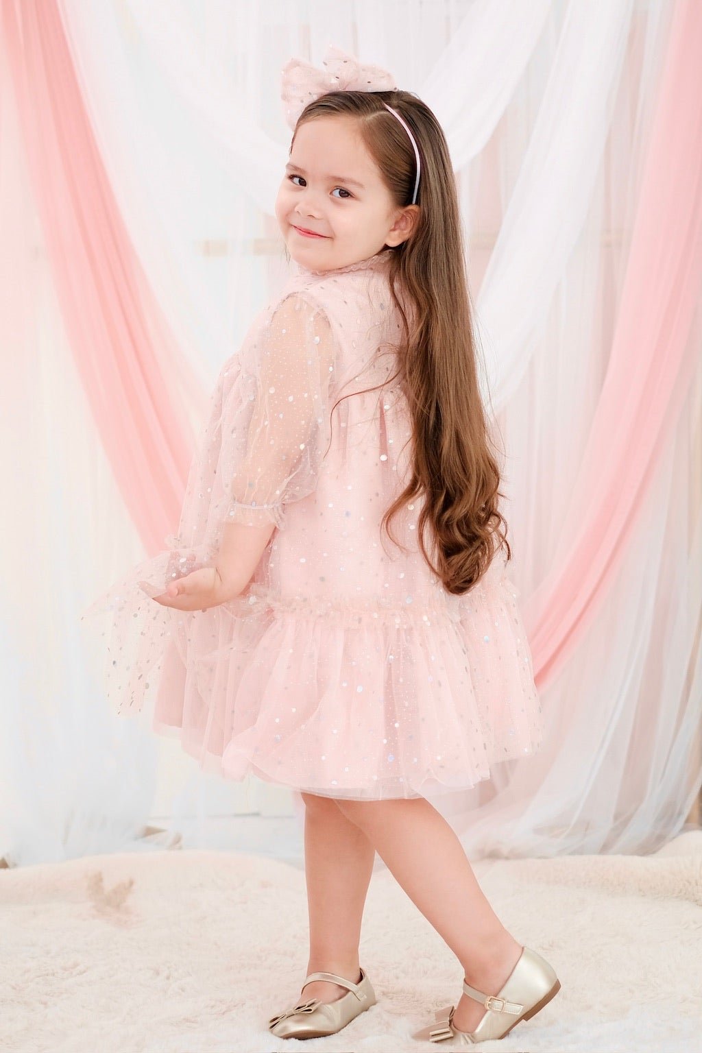 Bertha Sparkle Doll Dress | Set with Headband