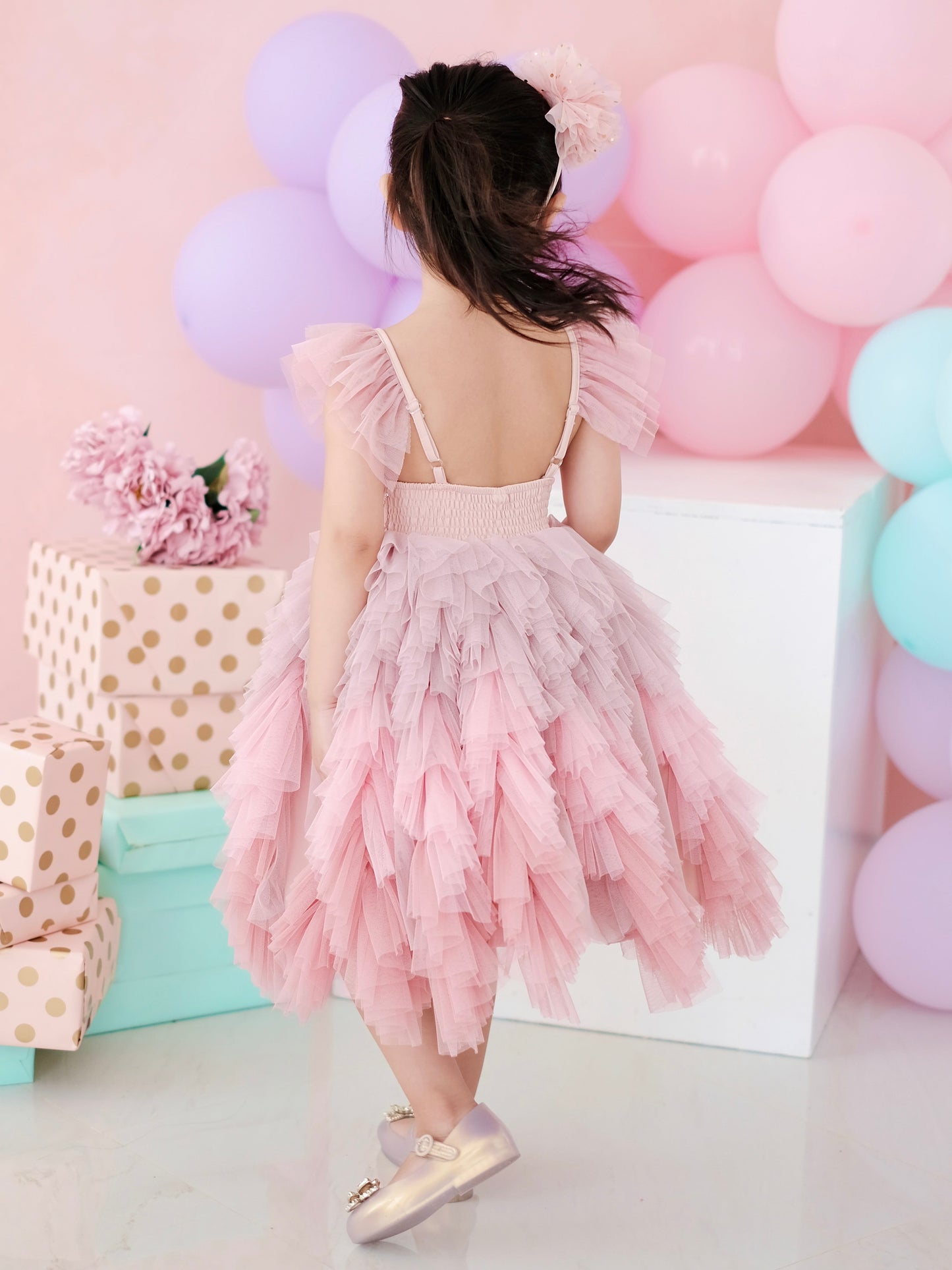 Laurette Tutu Dress | Pink Ombre
