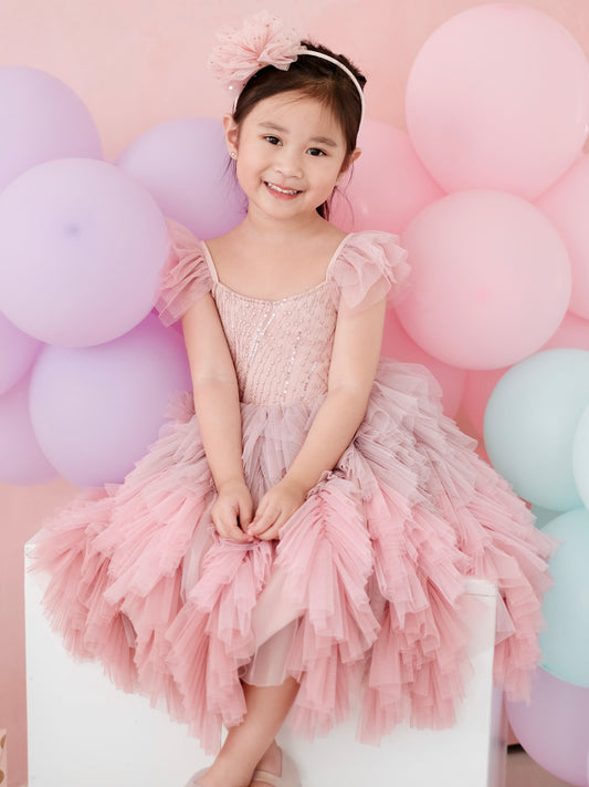 Laurette Tutu Dress | Pink Ombre