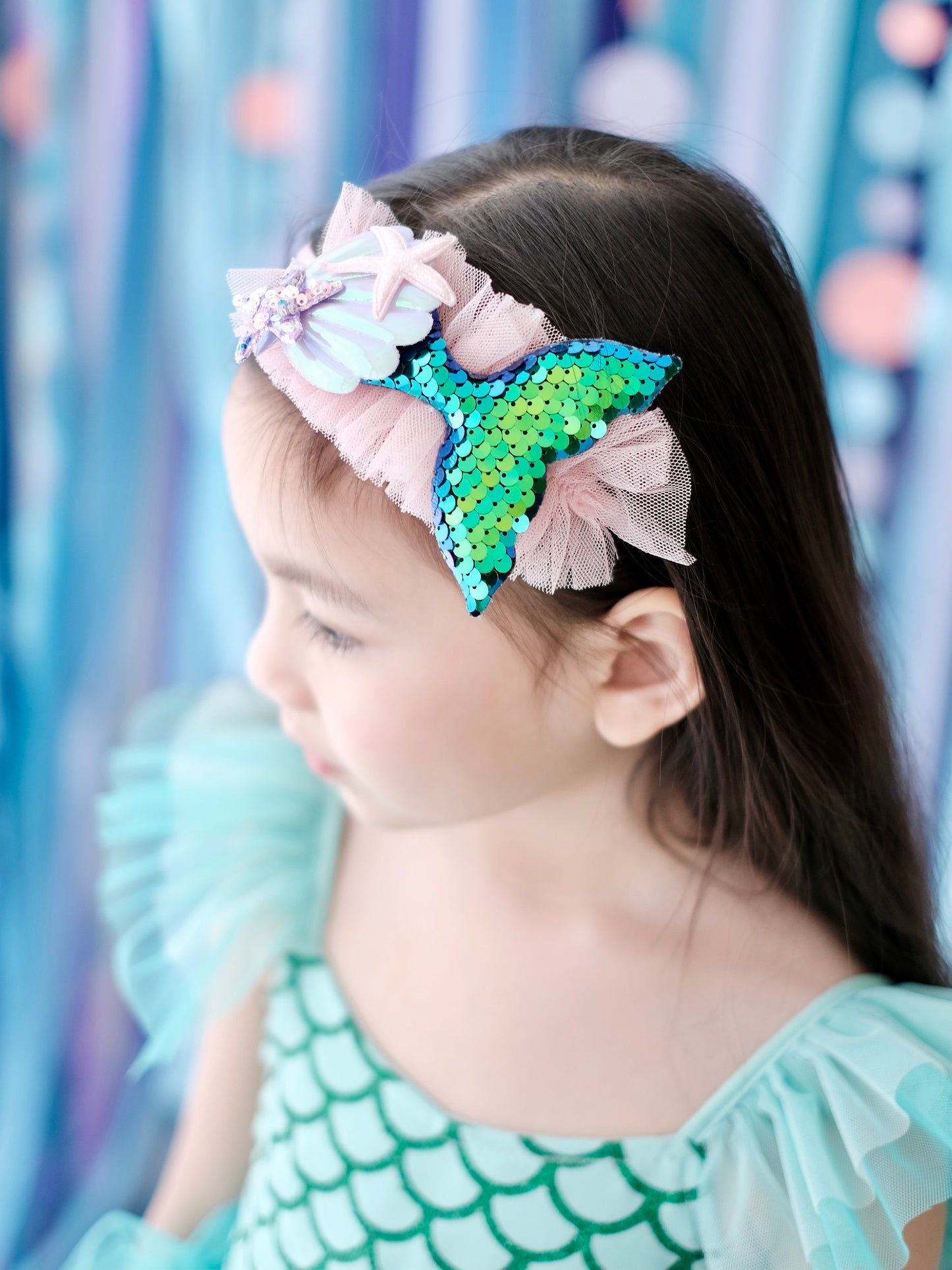Laurette Tutu Dress | Mermaid Set with Headpiece