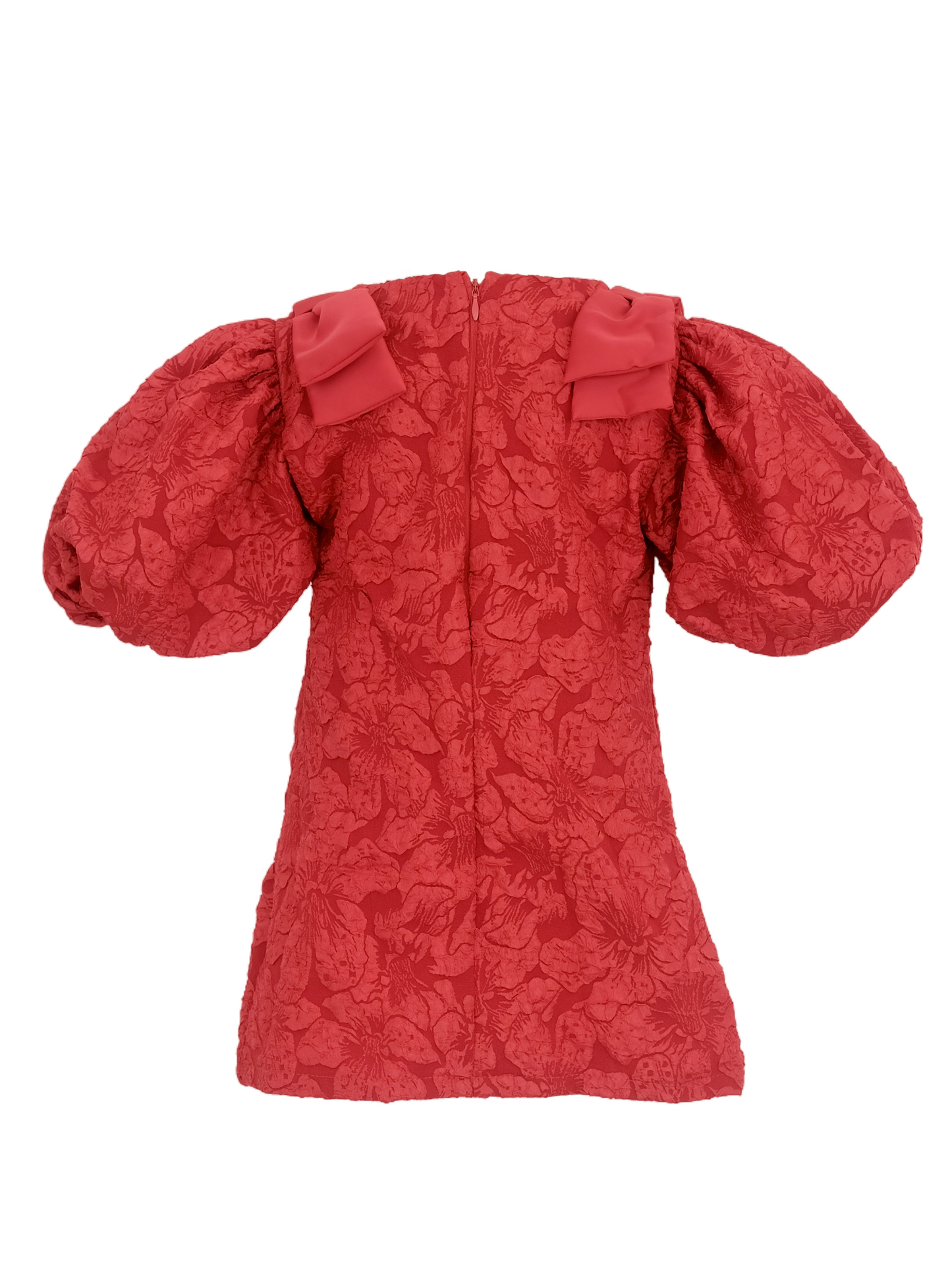 Mabelle Jacquard Dress | Red