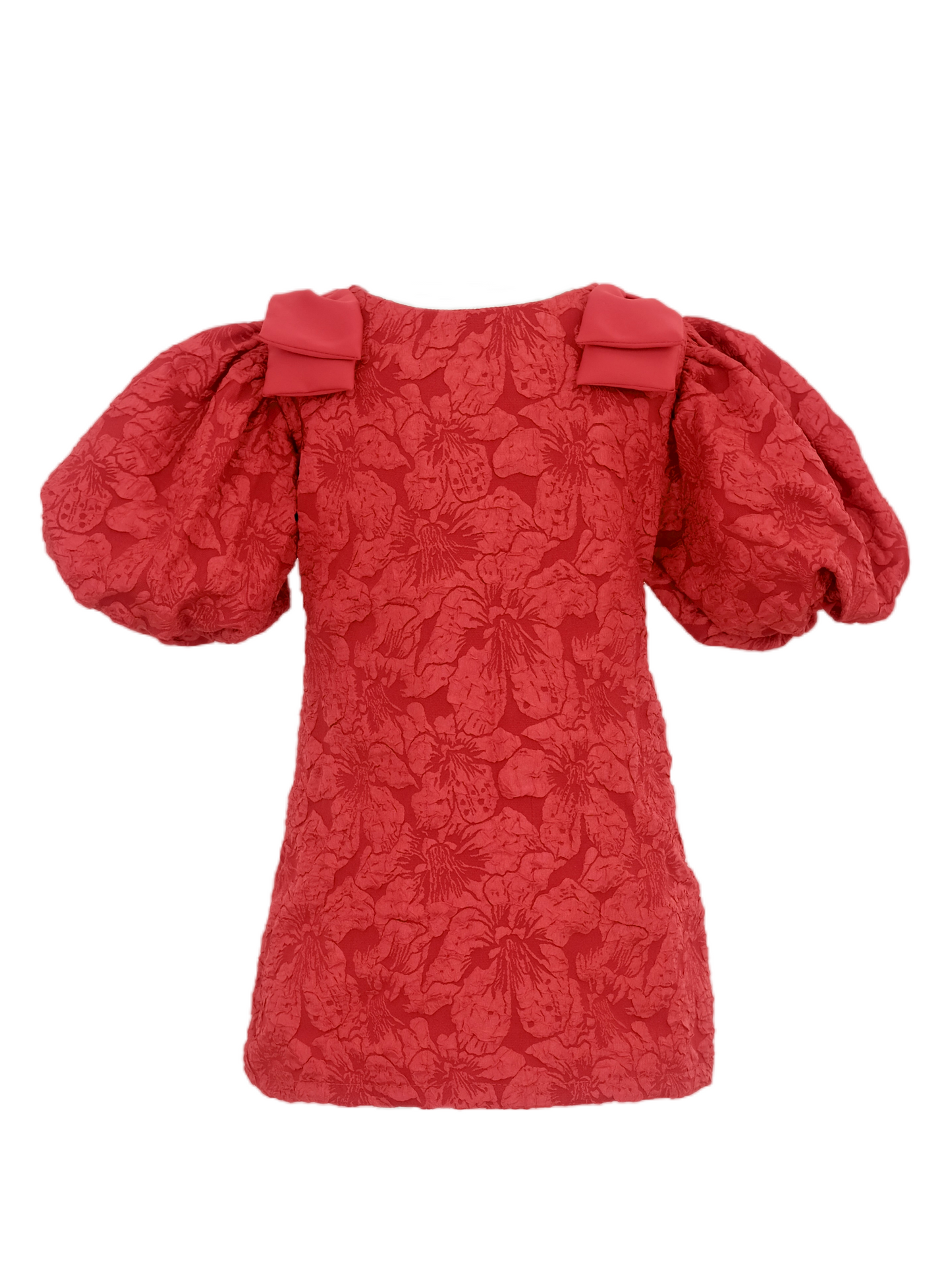 Mabelle Jacquard Dress | Red